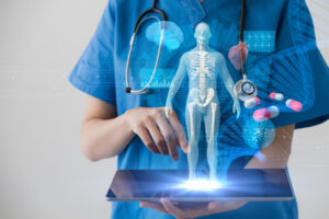 medical technology on tablet